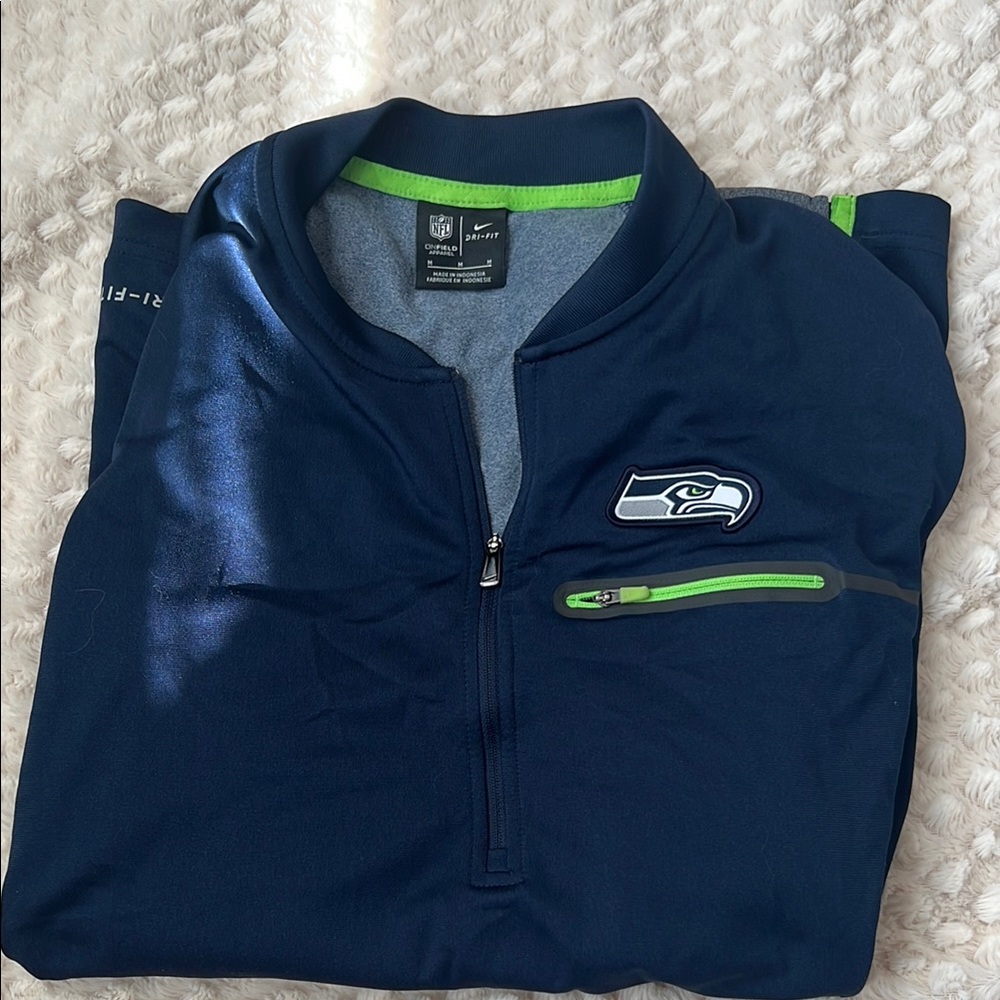 NFL Women's Blue and Green Seahawks Jersey